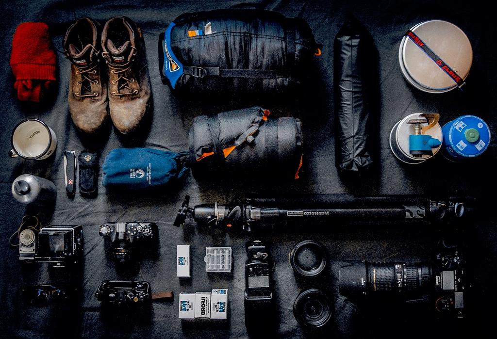 Panoramic view of city skyline at dusk